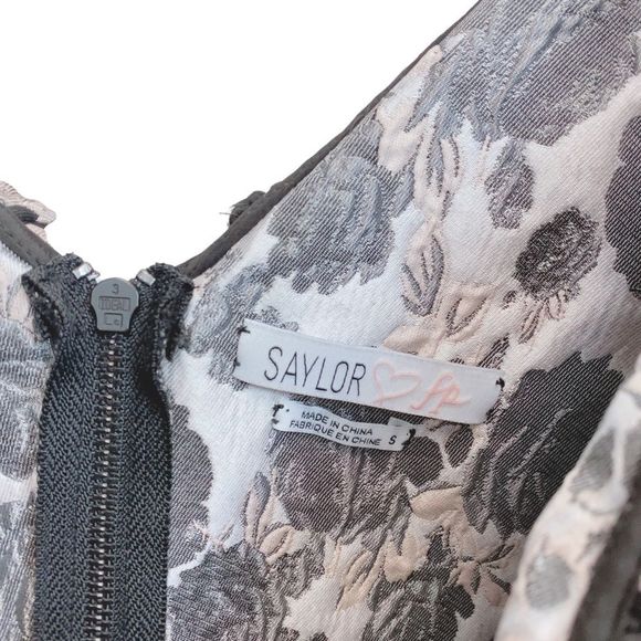 Free People X Saylor Small V Neck Brocade Maeve Mini Sexy Evening Homecoming - Picture 7 of 16